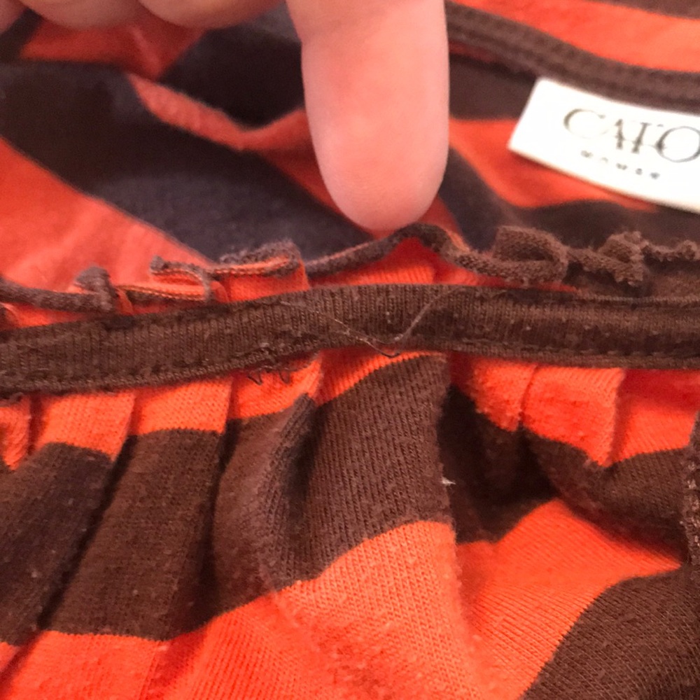 Black and orange shirt